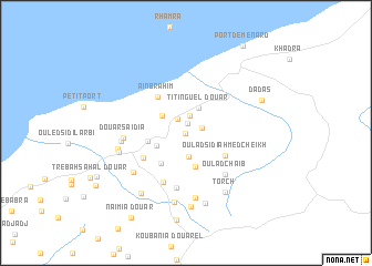 map of Douar Ouled Moussa